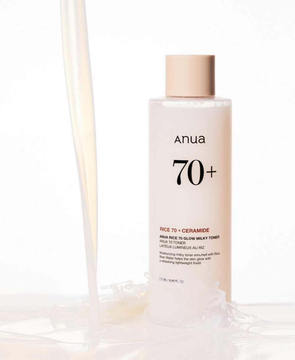 Anua – Rice 70 Glow Milky Toner – Tonique Éclat Lacté au Riz 250ml🌾