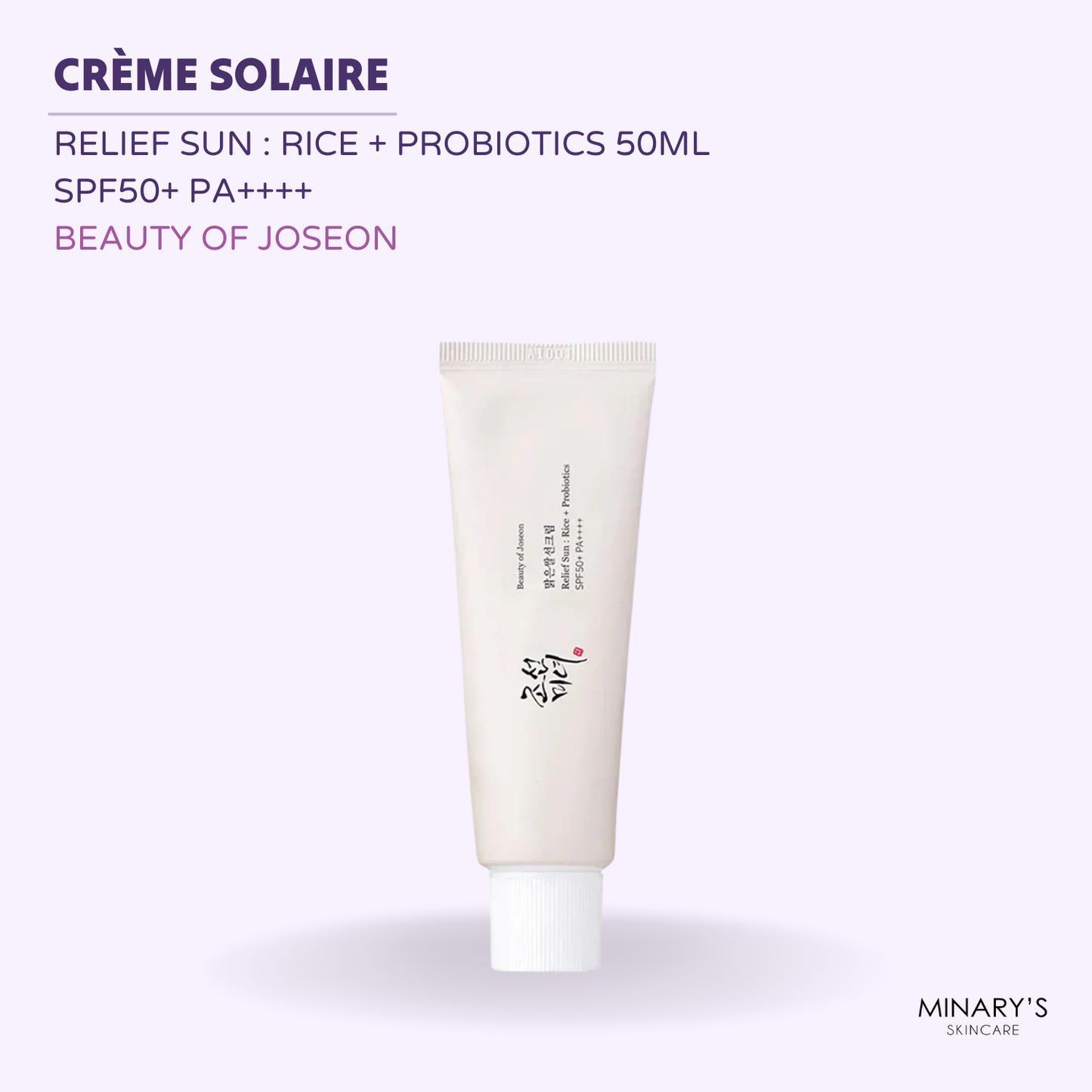 Beauty of Joseon - Relief Sun : Rice + Probiotics SPF50+ PA++++ 50ml