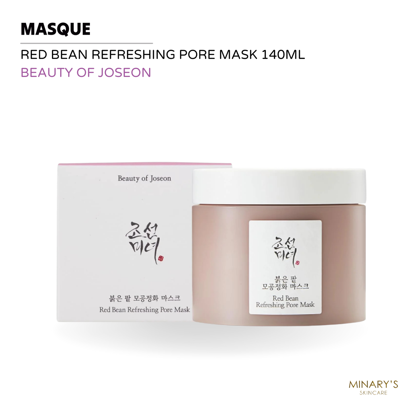 Beauty of Joseon - Red Bean Refreshing Pore Mask - 140ml