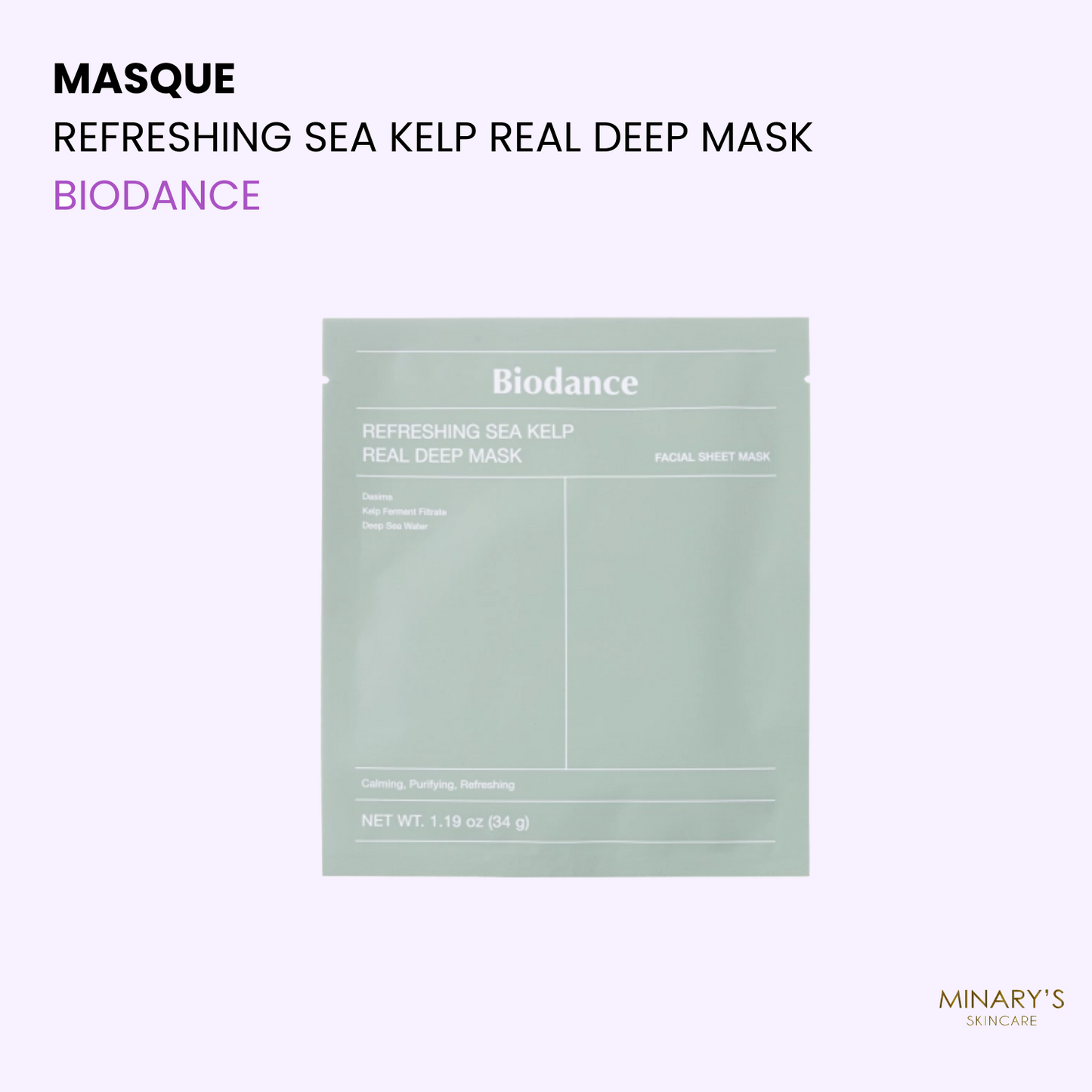 Biodance - Refreshing Sea Kelp Real Deep Mask 🌊