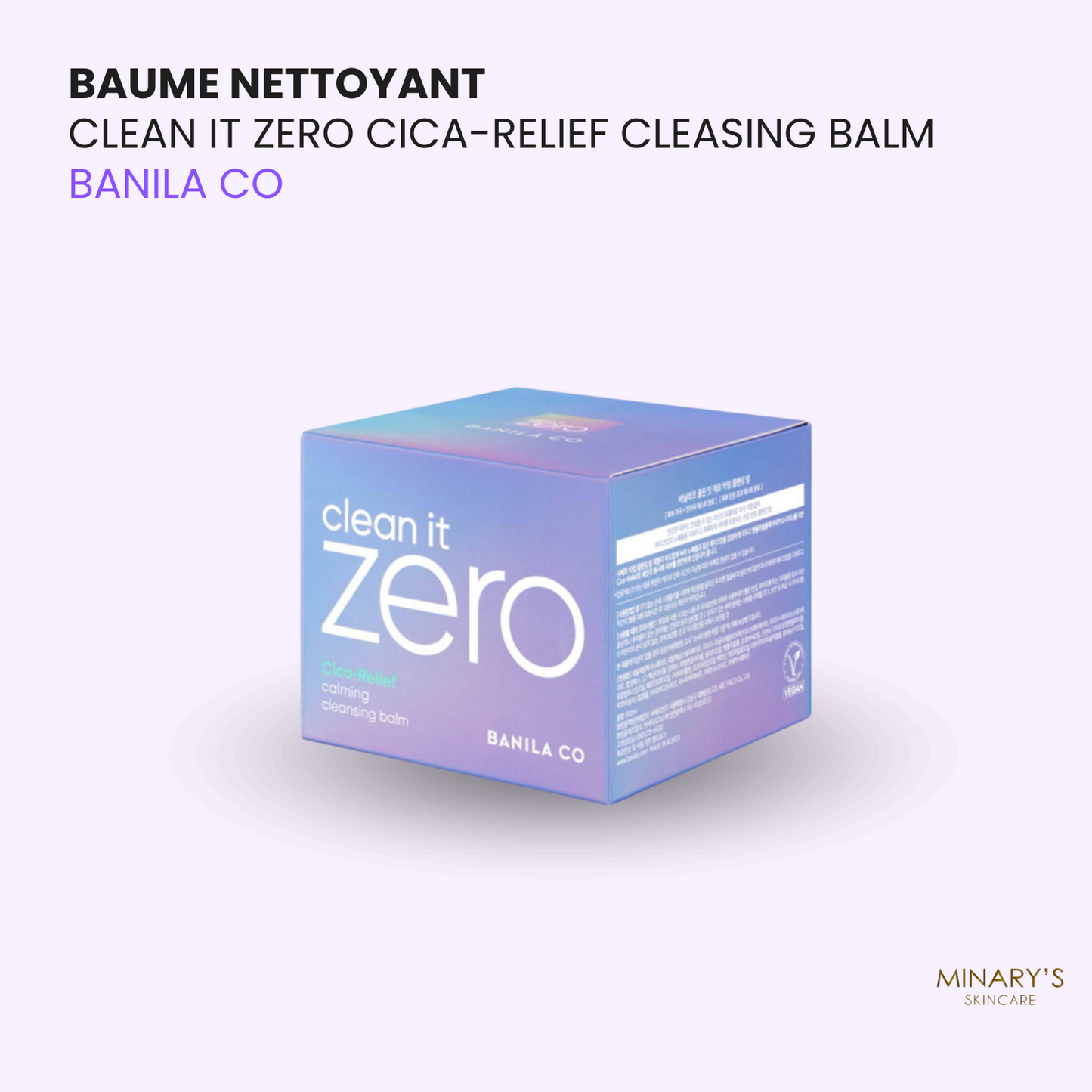 Banila Co Clean It Zero Cica Relief – Baume Démaquillant Peaux Sensibles - 100ml