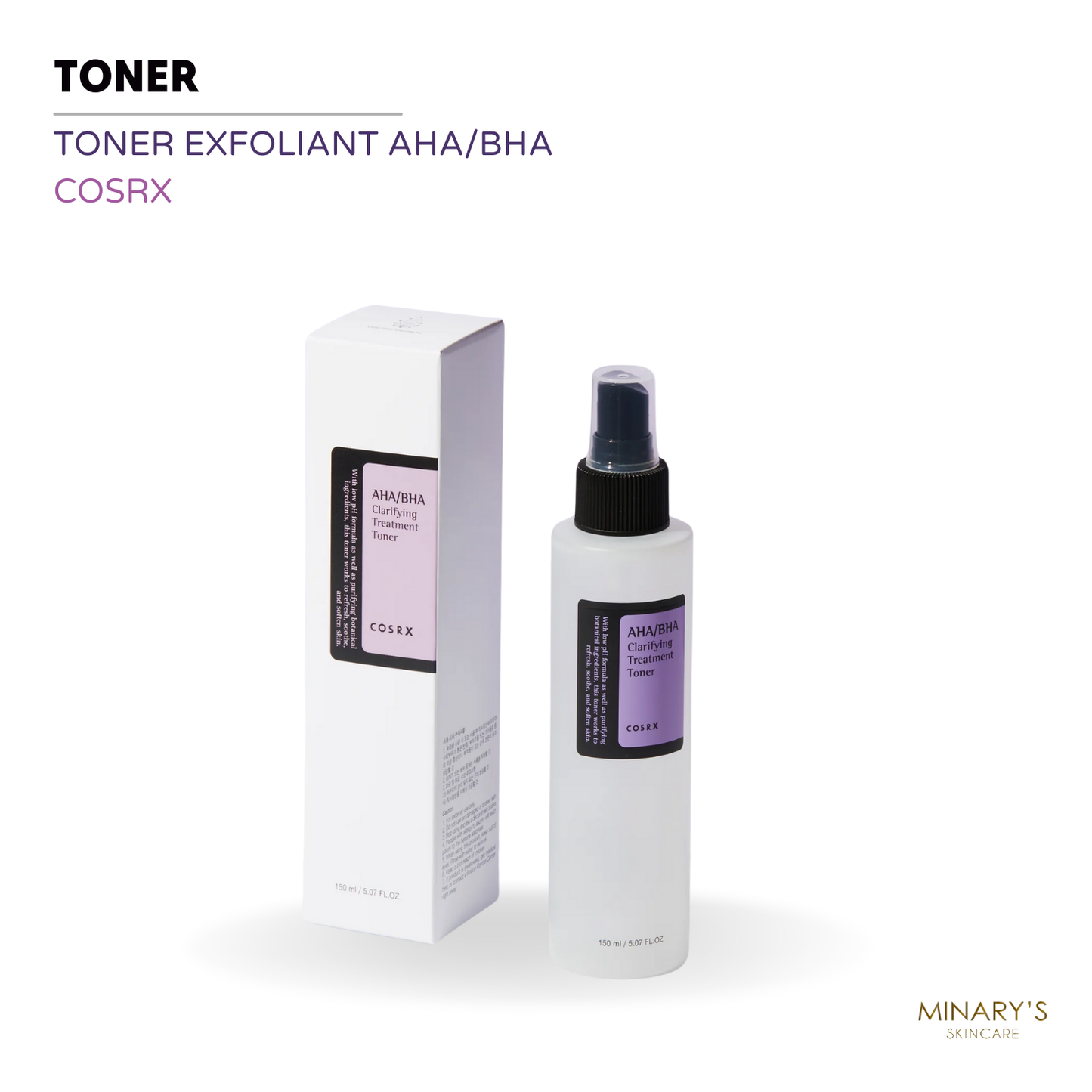 COSRX : Révélez votre éclat avec notre toner exfoliant AHA/BHA - 150ml ✨