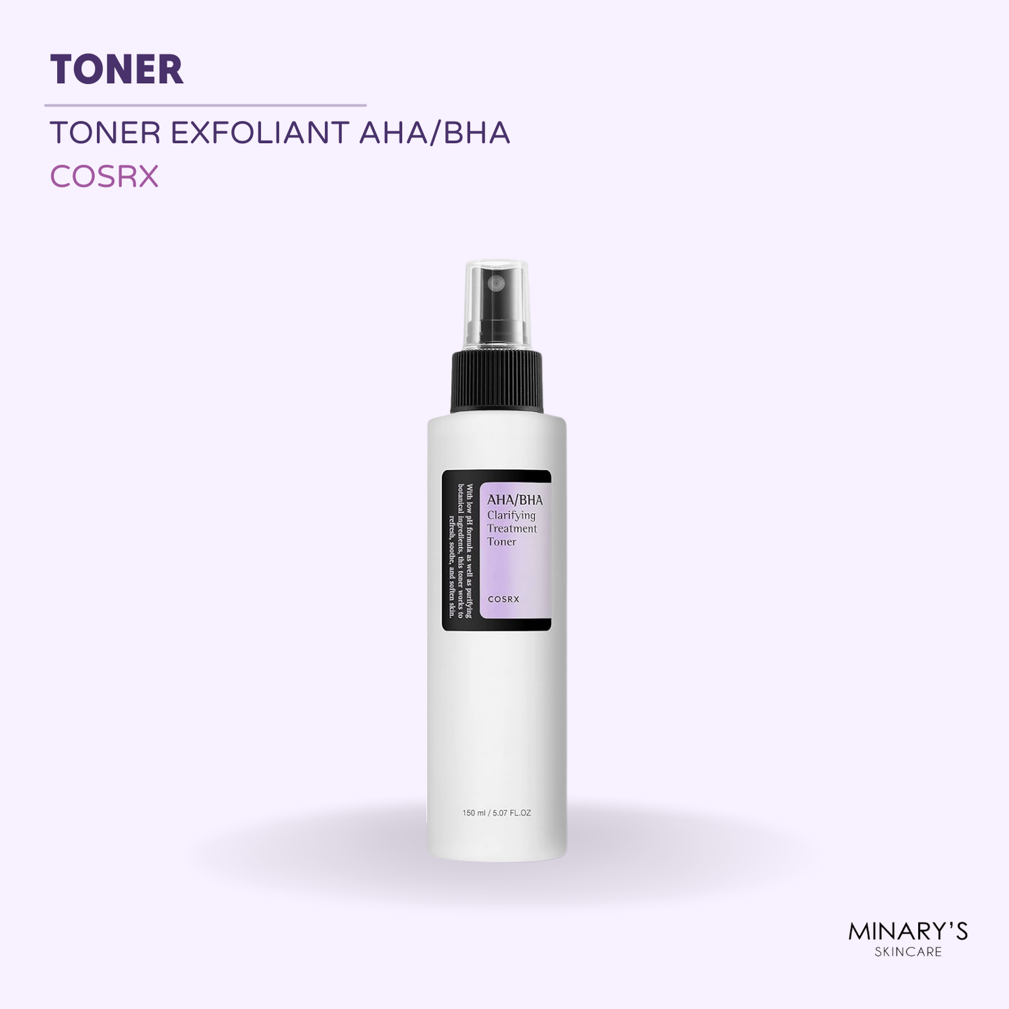 COSRX : Révélez votre éclat avec notre toner exfoliant AHA/BHA - 150ml ✨