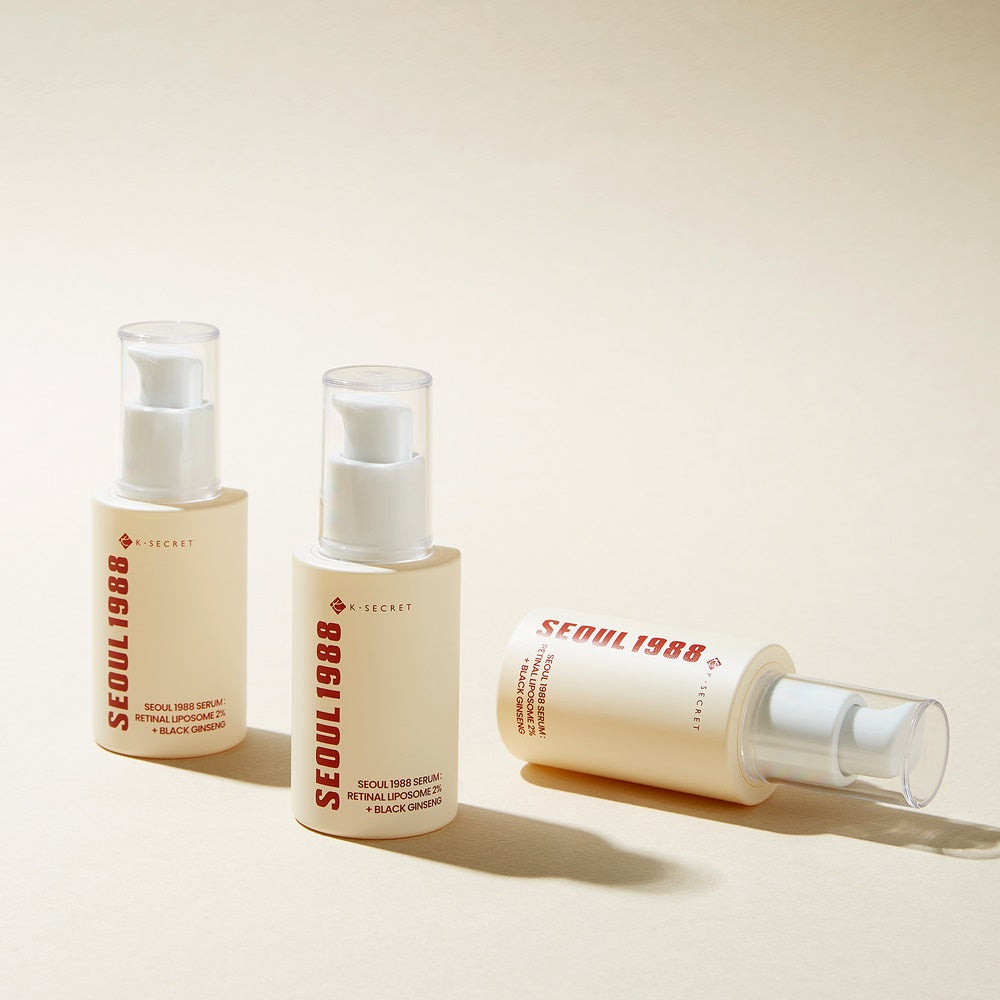 K SECRET Seoul 1988 - Serum Retinal Liposome + Ginseng noir - Sérum Anti-Âge & Éclat - 30ml