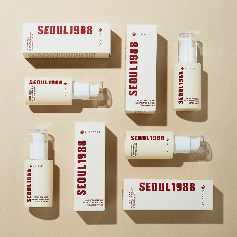 K SECRET Seoul 1988 - Serum Retinal Liposome + Ginseng noir - Sérum Anti-Âge & Éclat - 30ml