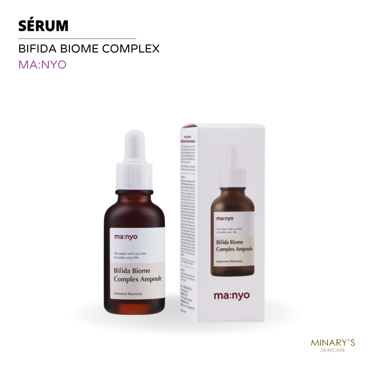 Sérum Anti-Âge et Hydratant Peaux Sensibles – Ma:nyo Bifida Biome 30ml