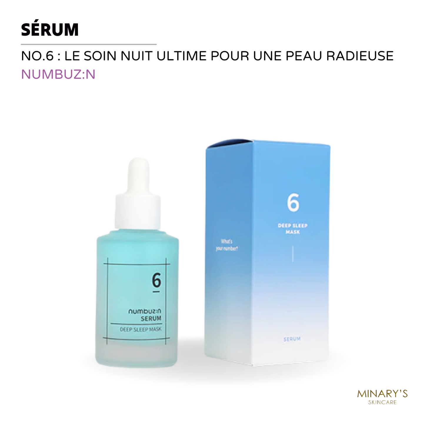 Numbuzin No.6 : Le Soin Nuit Ultime pour une Peau Radieuse - 50ml