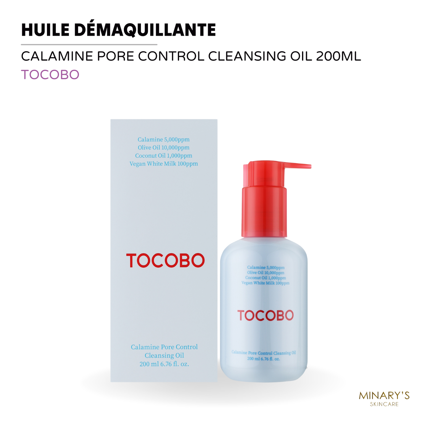 Tocobo - Calamine Pore Control Cleansing / Huile Démaquillante - 200ml