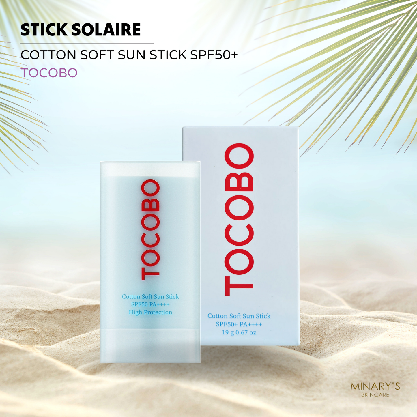 Tocobo - Cotton Soft Sun Stick SPF50+ PA++++ : Stick solaire - 20g