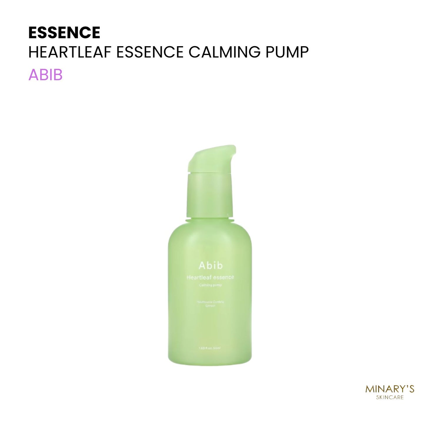 ABIB - Heartleaf Essence Calming Pump - 50ml