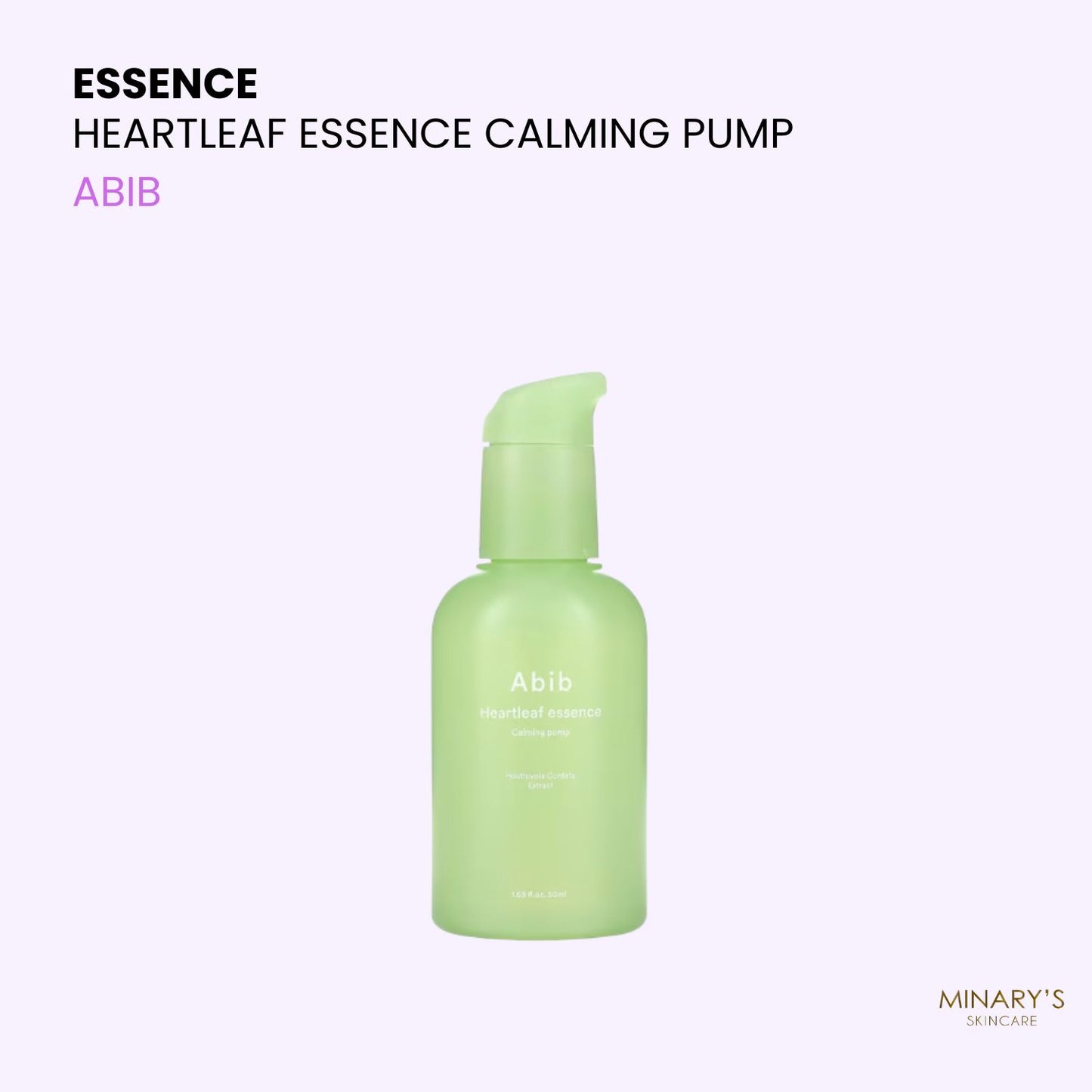ABIB - Heartleaf Essence Calming Pump - 50ml
