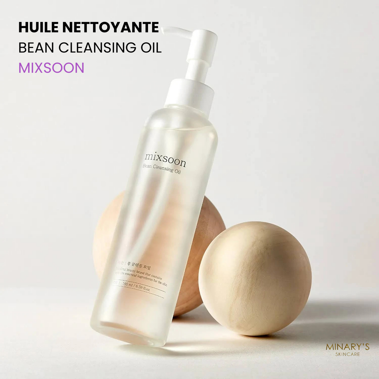 Mixsoon Bean Cleansing Oil – Démaquillage Doux & Soin Profond - 195ml