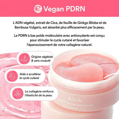 Abib – PDRN Retinal Eye Patch Glow Jelly - 60 patchs
