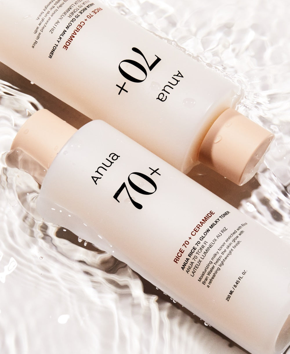 Anua – Rice 70 Glow Milky Toner – Tonique Éclat Lacté au Riz 250ml🌾