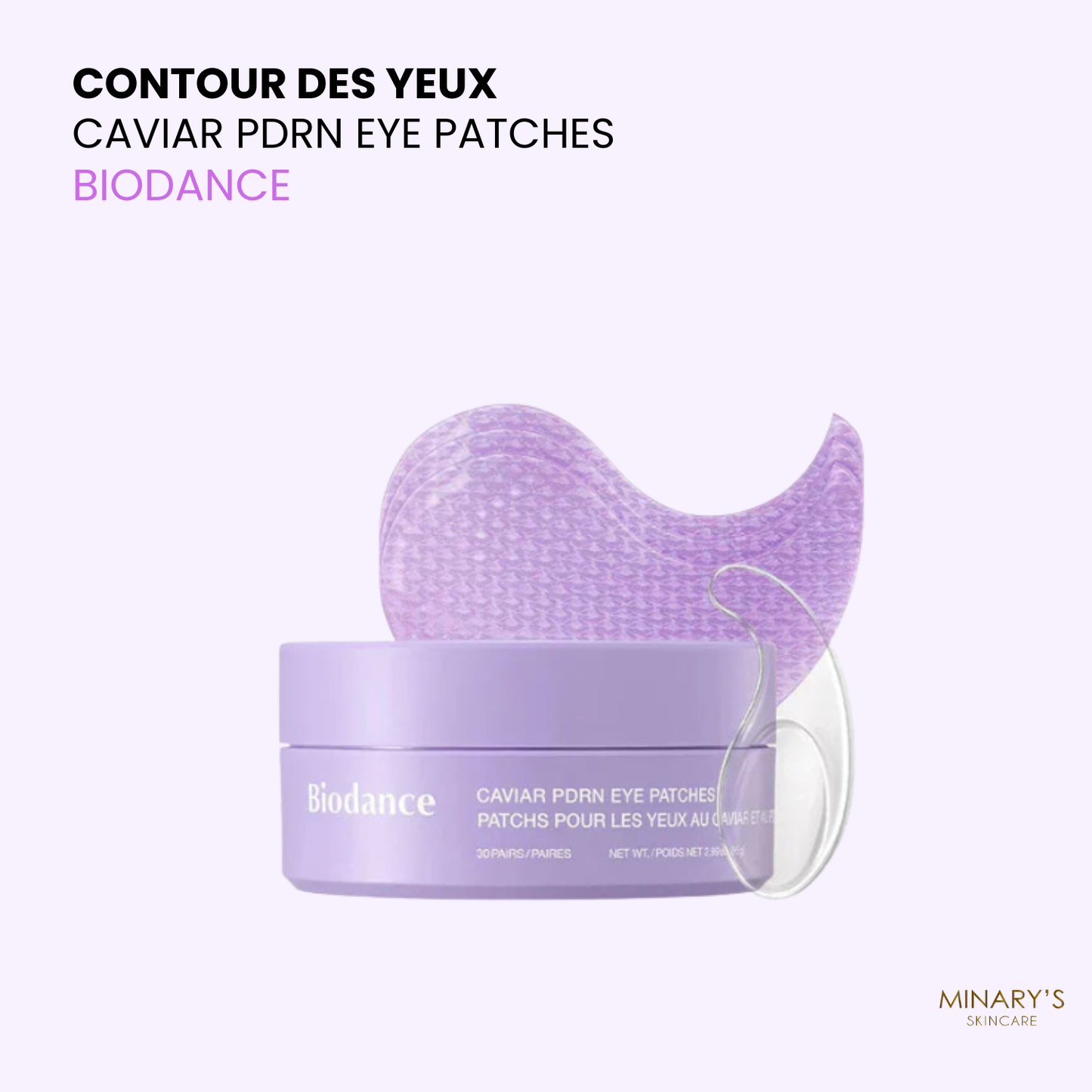 Biodance Caviar PDRN Eye Patches – Patchs Yeux Hydrogel Anti-Cernes au PDRN - 60 Patchs