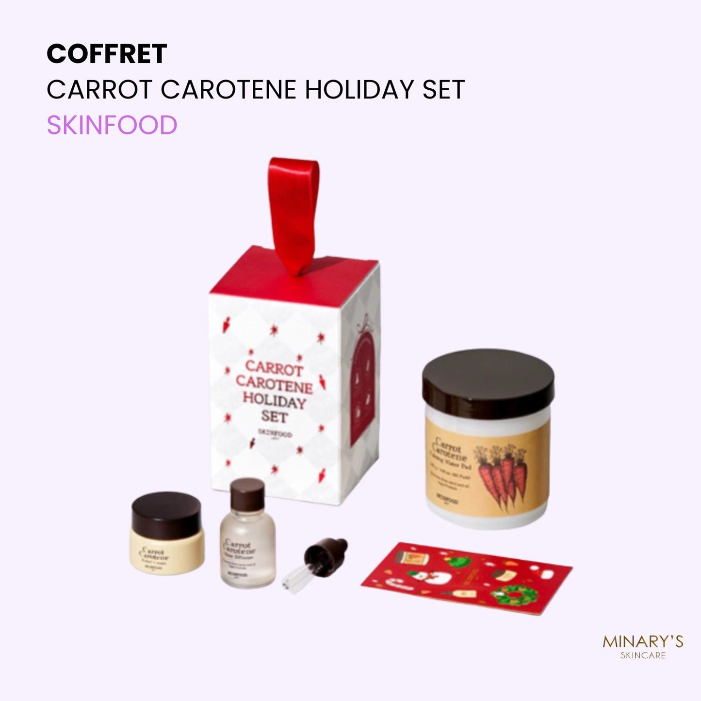 🥕 SKINFOOD Carrot Carotene Holiday Set – Coffret Apaisant & Hydratant