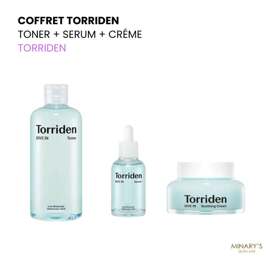 Pack TORRIDEN DIVE-IN – Toner + Sérum + Crème Acide Hyaluronique