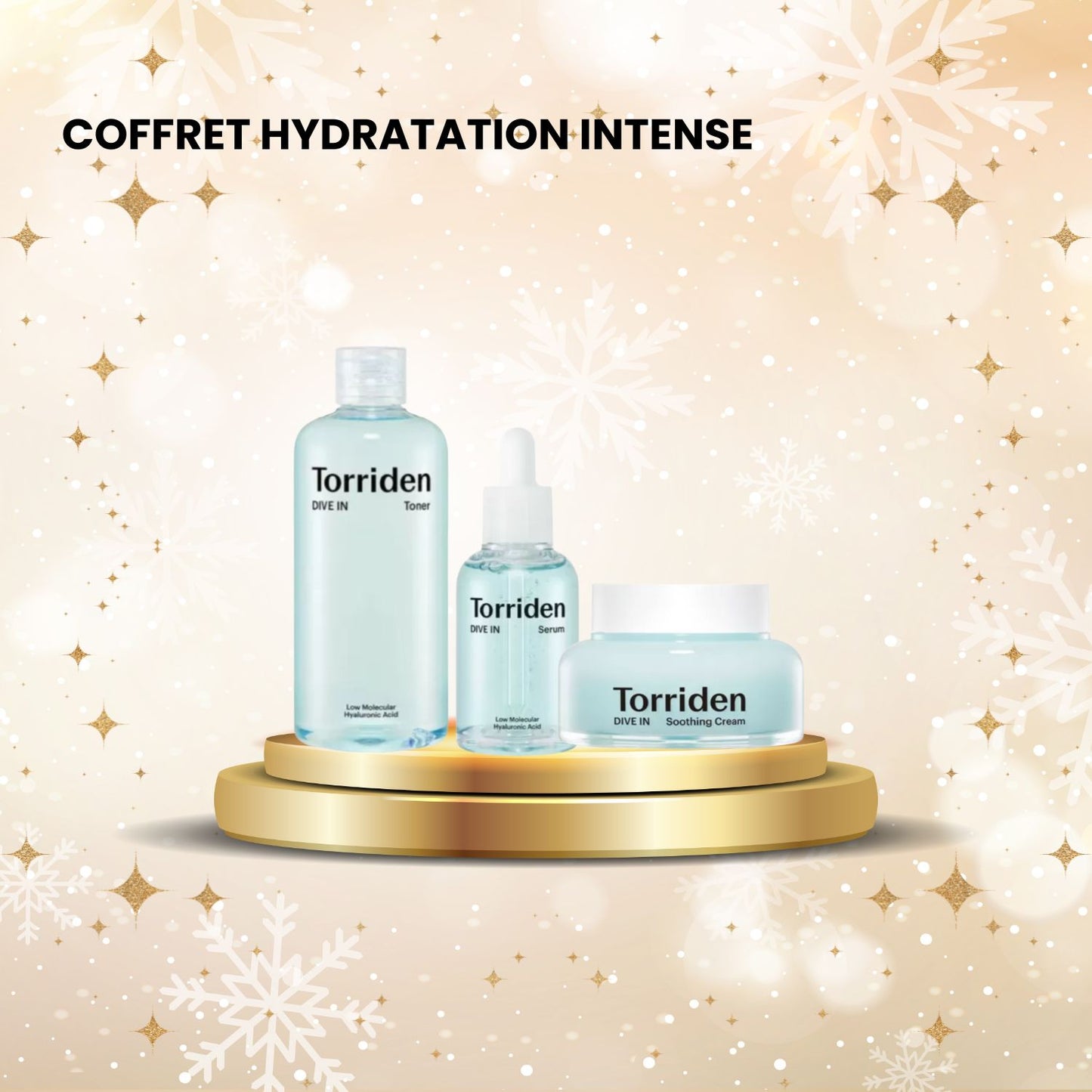 Pack TORRIDEN DIVE-IN – Toner + Sérum + Crème Acide Hyaluronique