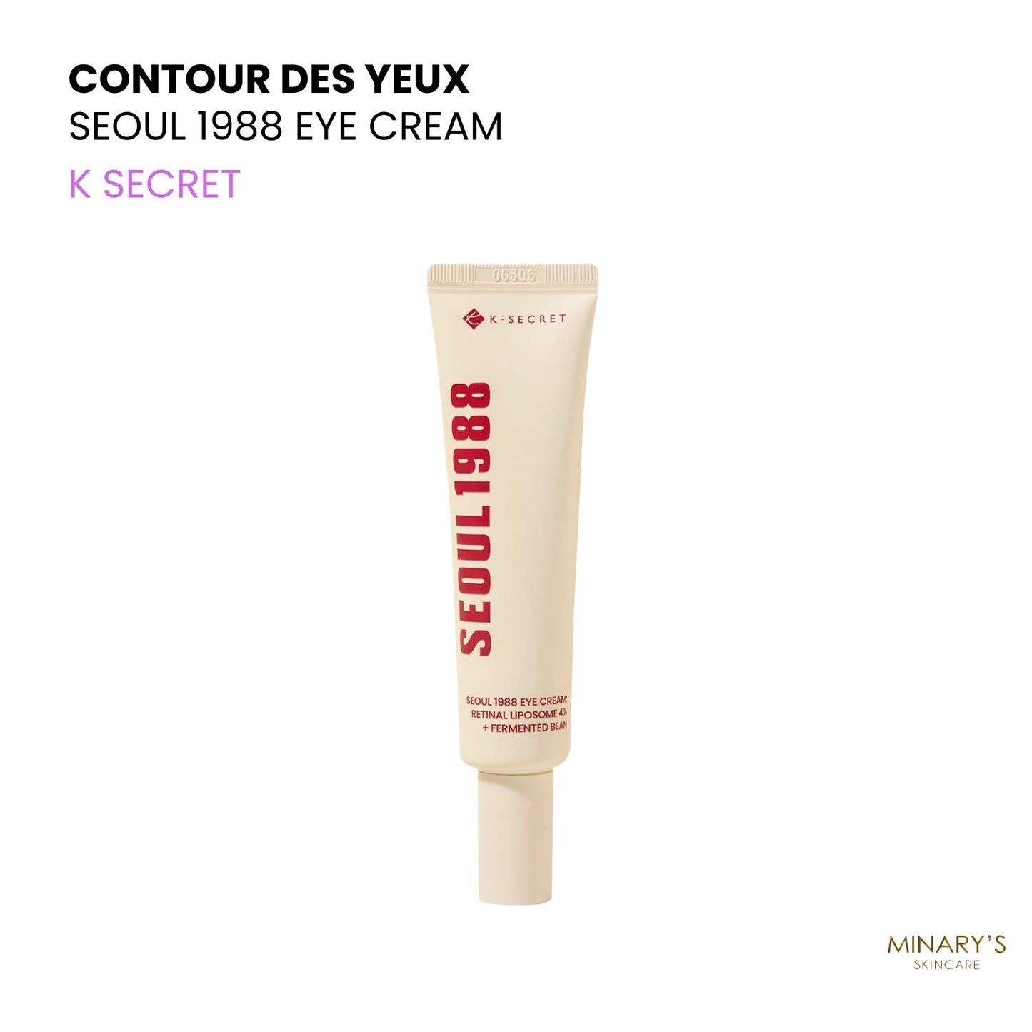K SECRET Seoul 1988 - Crème Contour des Yeux au Rétinal 4% Anti-Âge - 30ml