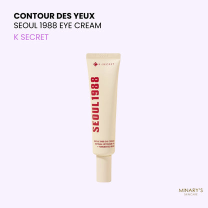 K SECRET Seoul 1988 - Crème Contour des Yeux au Rétinal 4% Anti-Âge - 30ml