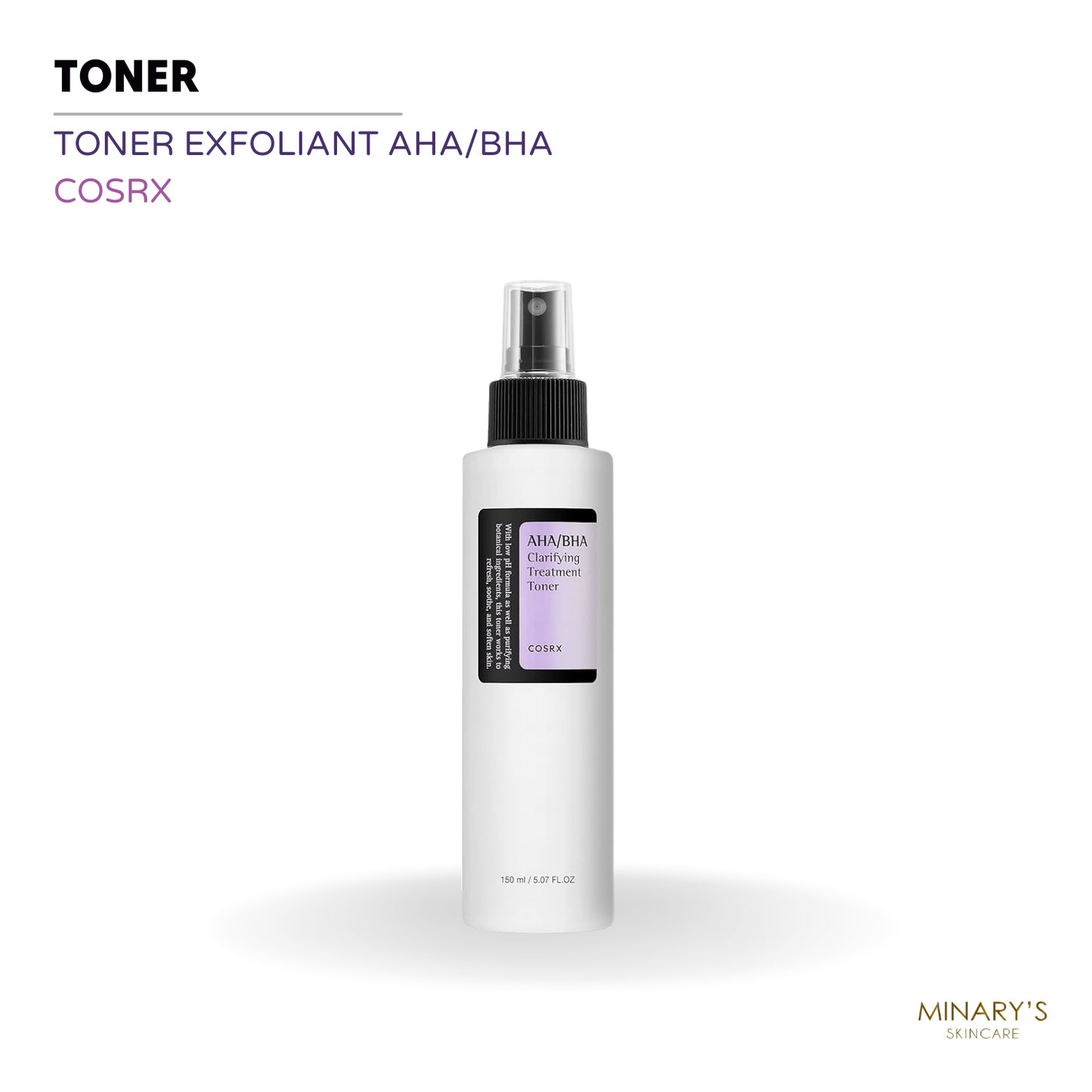 COSRX : Révélez votre éclat avec notre toner exfoliant AHA/BHA - 150ml ✨