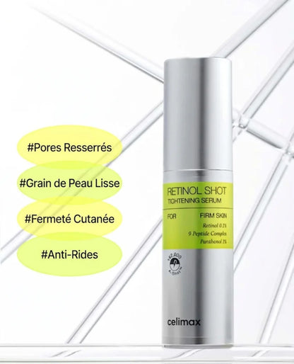 Celimax Retinol Shot Tightening Serum – Sérum Rétinol 0,1% Anti-Rides & Pores - 30ml