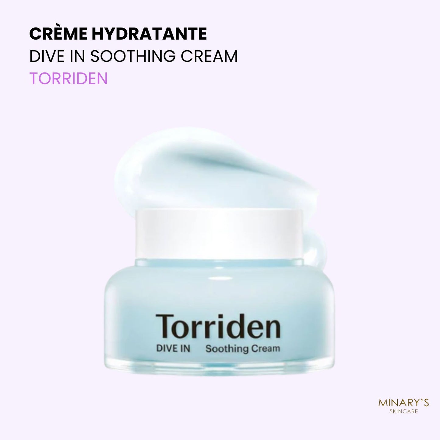 Torriden – Dive-In Soothing Cream - Crème Apaisante Hydratante à l’Acide Hyaluronique - 100ml