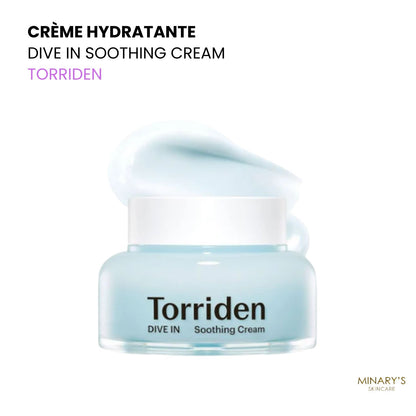 Torriden – Dive-In Soothing Cream - Crème Apaisante Hydratante à l’Acide Hyaluronique - 100ml