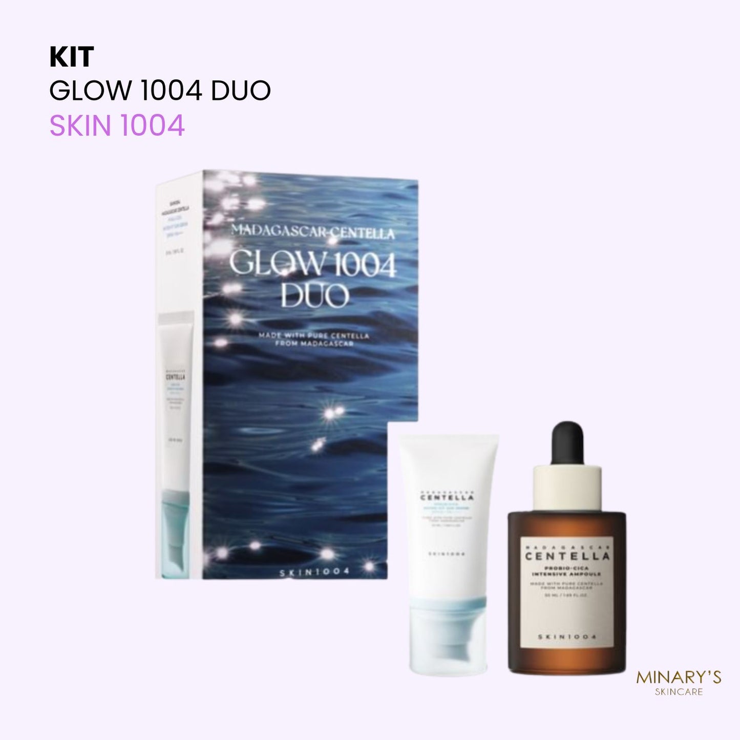 SKIN1004 – Glow 1004 Duo (Sérum solaire 55ml + Sérum Probio-cica 55ml)