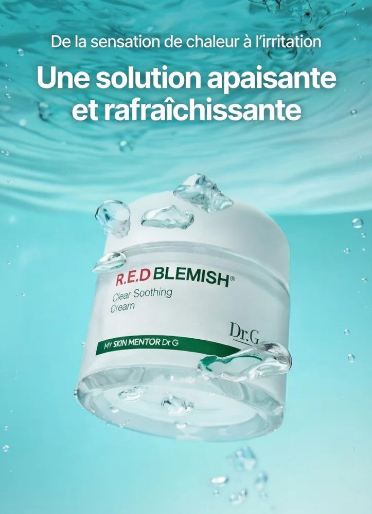 Dr.G R.E.D Blemish Clear Soothing Cream – Crème Apaisante 5-Cica 70ml