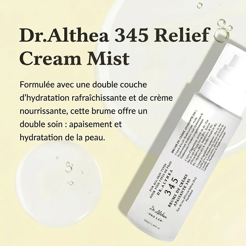 Dr. Althea - 345 Relief Cream Mist | Brume Apaisante & Hydratante Peau Sensible 60ml/100ml