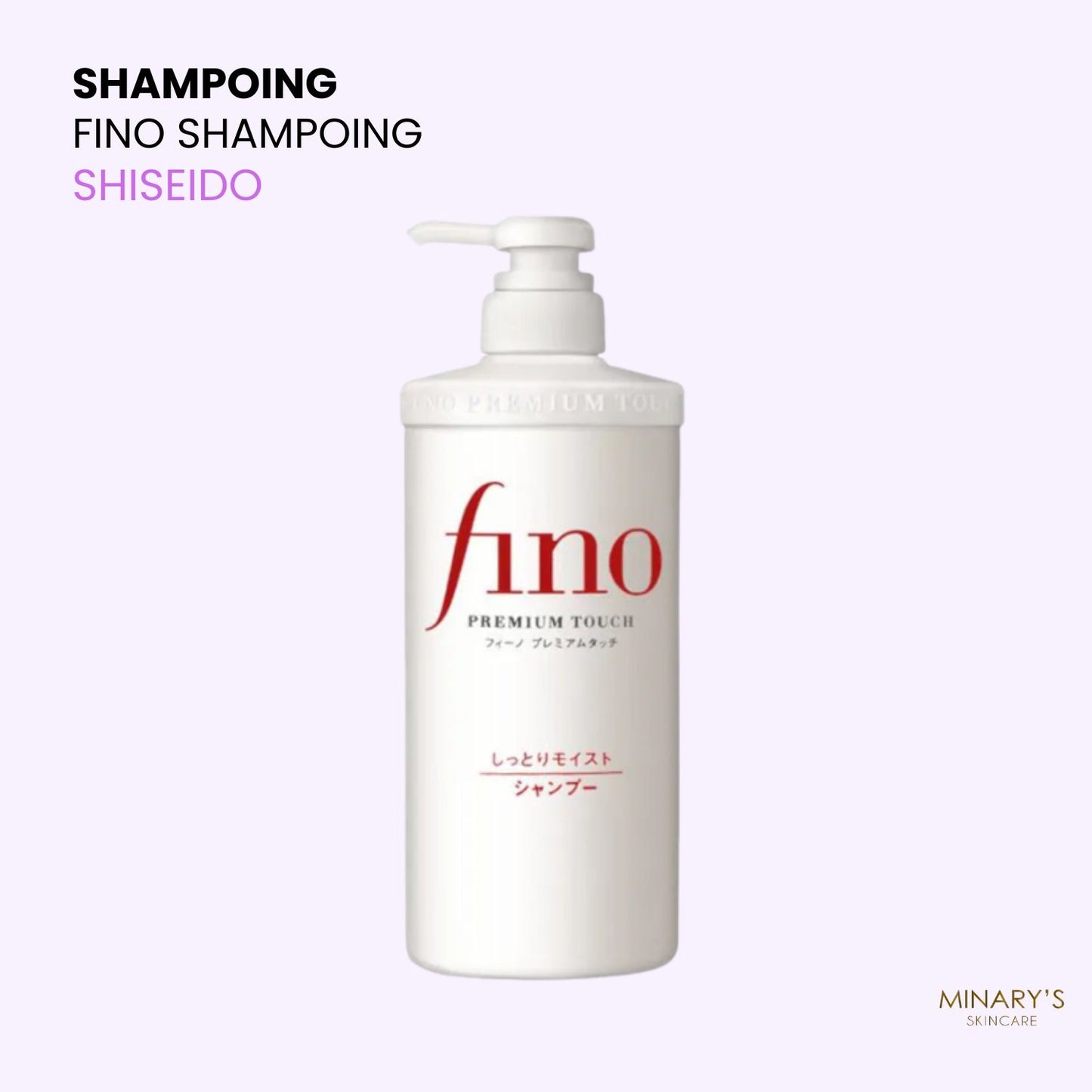 SHISEIDO - Fino Shampoing  Réparateur Japonais – 550ml