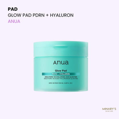 Anua – Glow Pad PDRN + Hyaluron - 70 disques exfoliants + hydratants 180ml