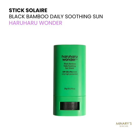 Haruharu Wonder – Black Bamboo Daily Soothing Sun Shield SPF50+ PA++++ | Stick Solaire  au Bambou Noir - 20g