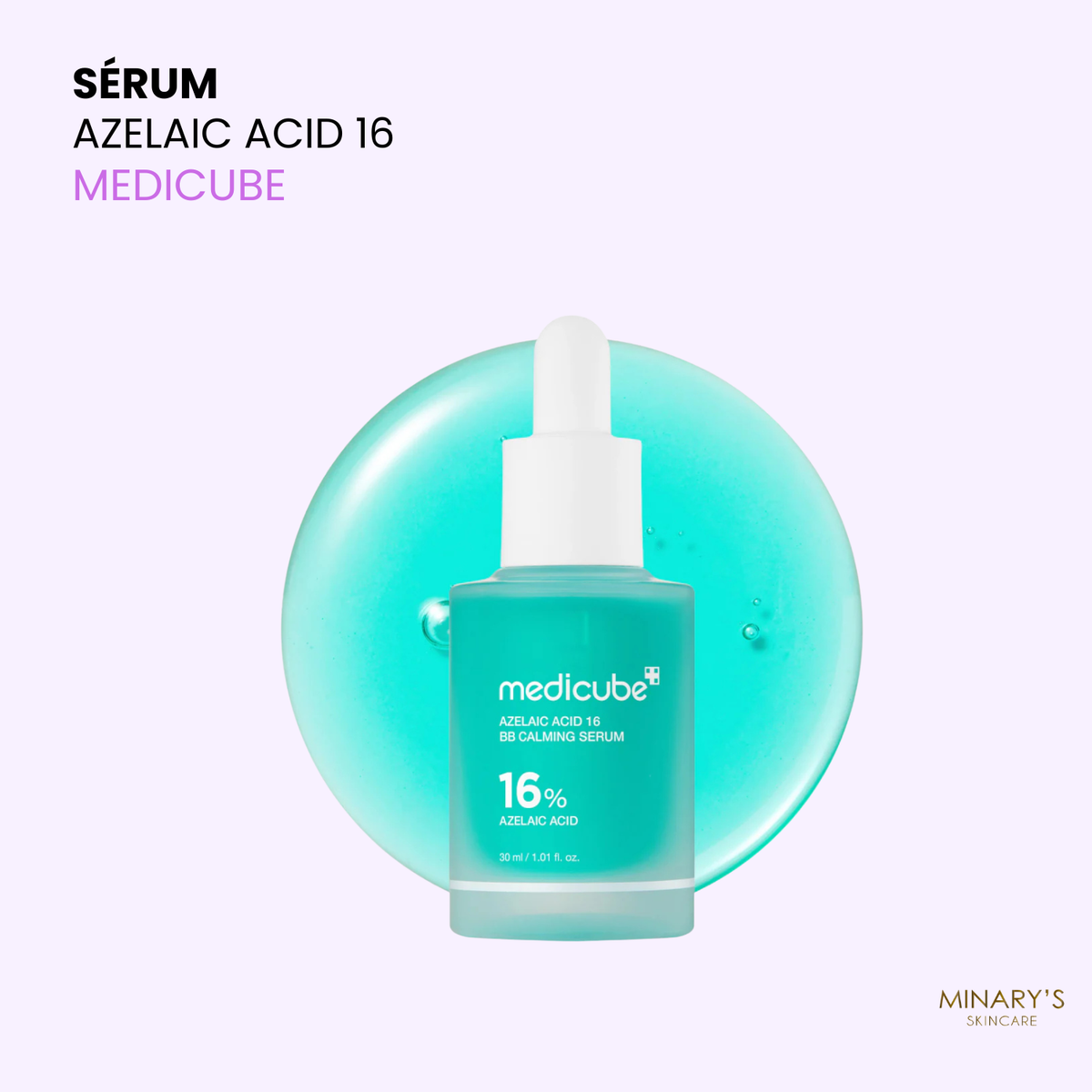 Medicube – Azelaic Acid 16 BB Soothing Serum | Sérum Apaisant Acide Azélaïque 16% 30ml