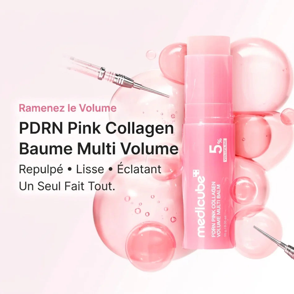 Medicube – PDRN Pink Collagen Volume Multi Balm | Baume Stick Repulpant Visage & Corps 10g