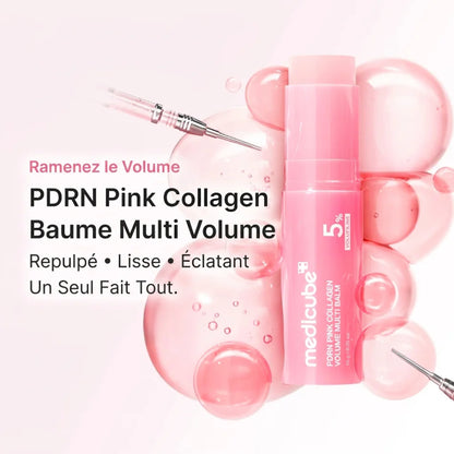 Medicube – PDRN Pink Collagen Volume Multi Balm | Baume Stick Repulpant Visage & Corps 10g