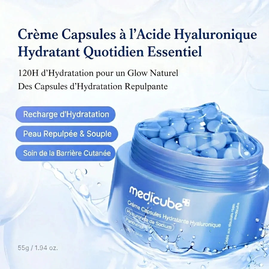 Medicube - Hyaluronic Capsule Cream | Crème Hydratante Acide Hyaluronique 55g