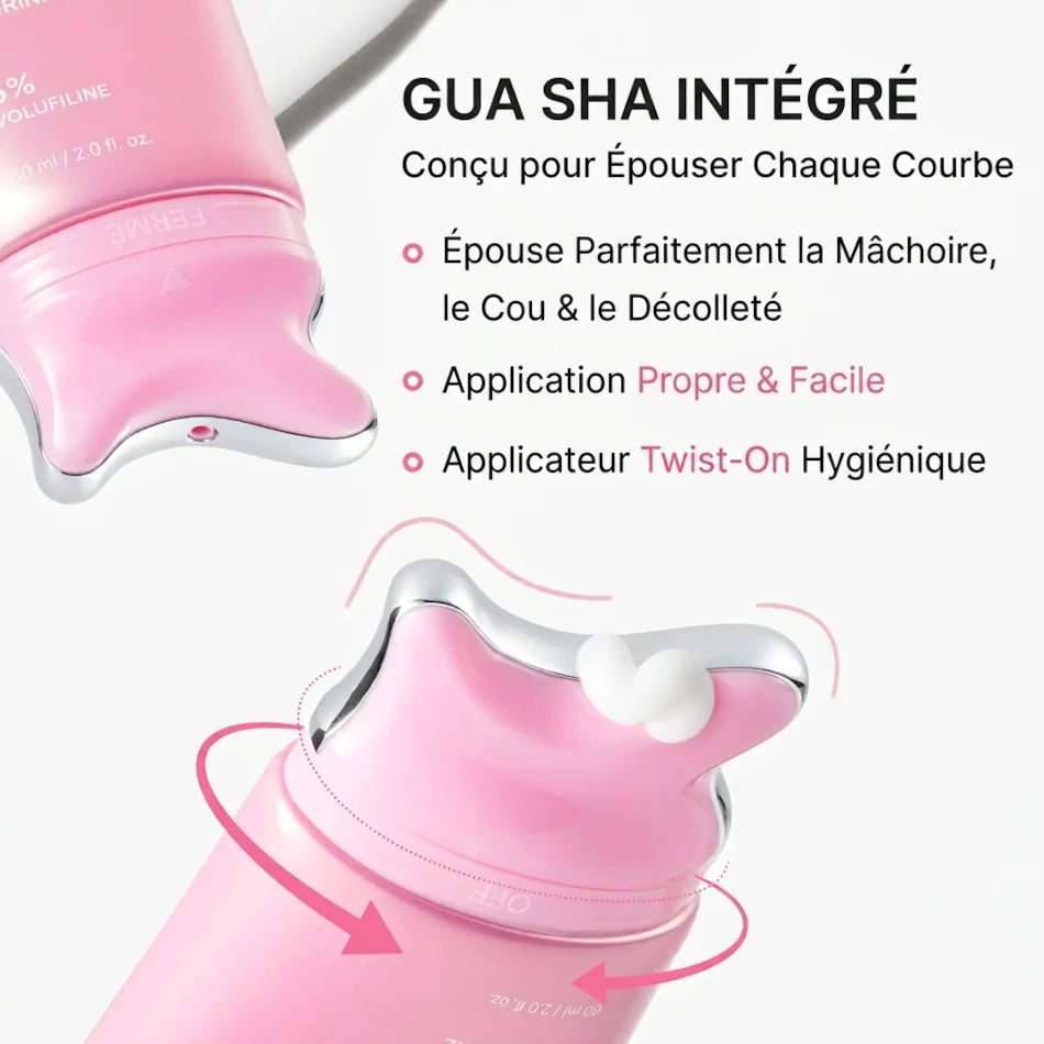 Medicube PDRN Collagen Gua Sha Neck Cream – Crème Cou & Décolleté au PDRN et Volufiline 5% | Gua Sha Intégré - 90g