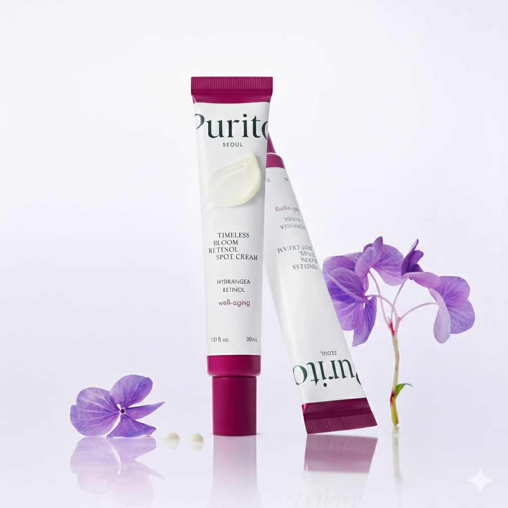 Purito Timeless Bloom Retinol Spot Cream 0.3% – Crème ciblée Anti-Taches & Ridules Jeju