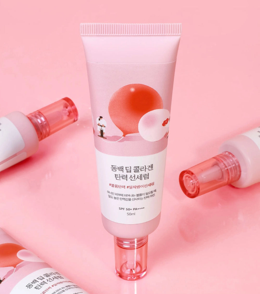 Round Lab – Camellia Deep Sun Serum SPF50+ PA++++ | Protection Anti-Âge - 50ml