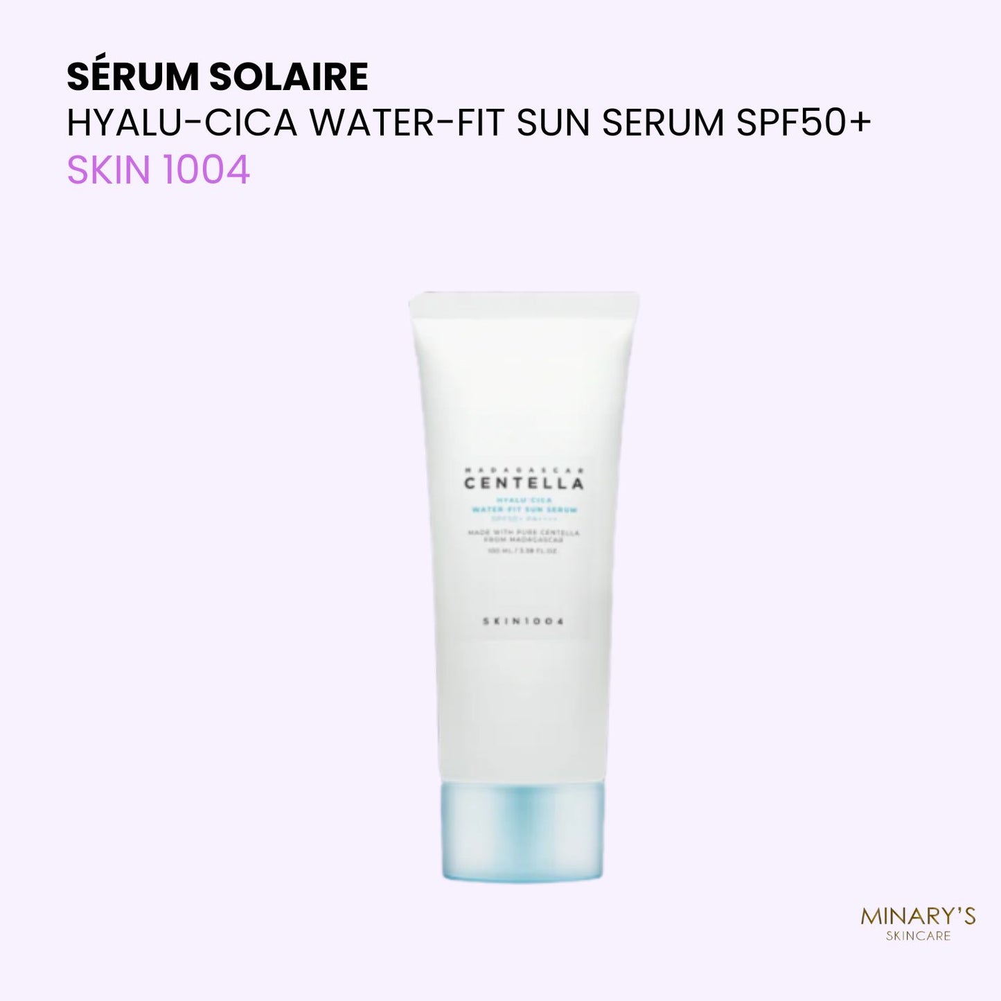 SKIN1004 Hyalu-Cica Water-Fit Sun Serum SPF50+ PA++++ – Sérum Solaire à la Centella - 50ml