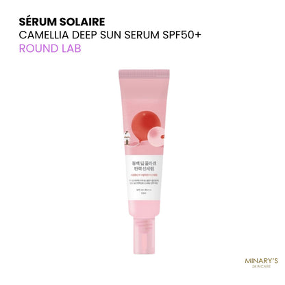 Round Lab – Camellia Deep Sun Serum SPF50+ PA++++ | Protection Anti-Âge - 50ml