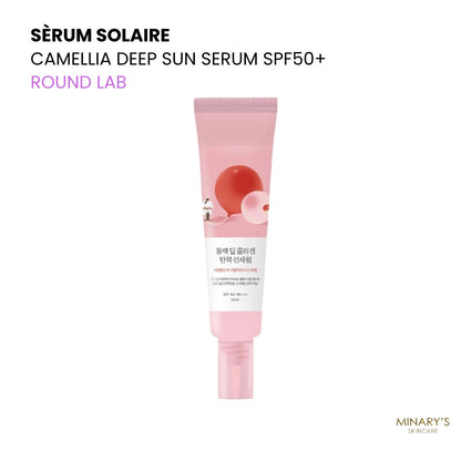Round Lab – Camellia Deep Sun Serum SPF50+ PA++++ | Protection Anti-Âge - 50ml