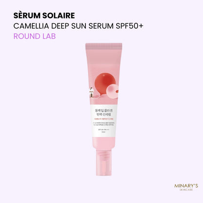 Round Lab – Camellia Deep Sun Serum SPF50+ PA++++ | Protection Anti-Âge - 50ml