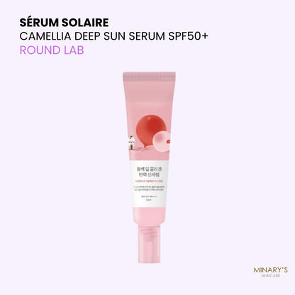 Round Lab – Camellia Deep Sun Serum SPF50+ PA++++ | Protection Anti-Âge - 50ml