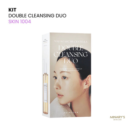 SKIN 1004 – Double Cleansing Duo (Huile 200ml + Nettoyant 125ml)