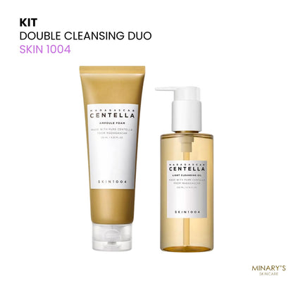 SKIN 1004 – Double Cleansing Duo (Huile 200ml + Nettoyant 125ml)