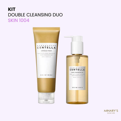 SKIN 1004 – Double Cleansing Duo (Huile 200ml + Nettoyant 125ml)