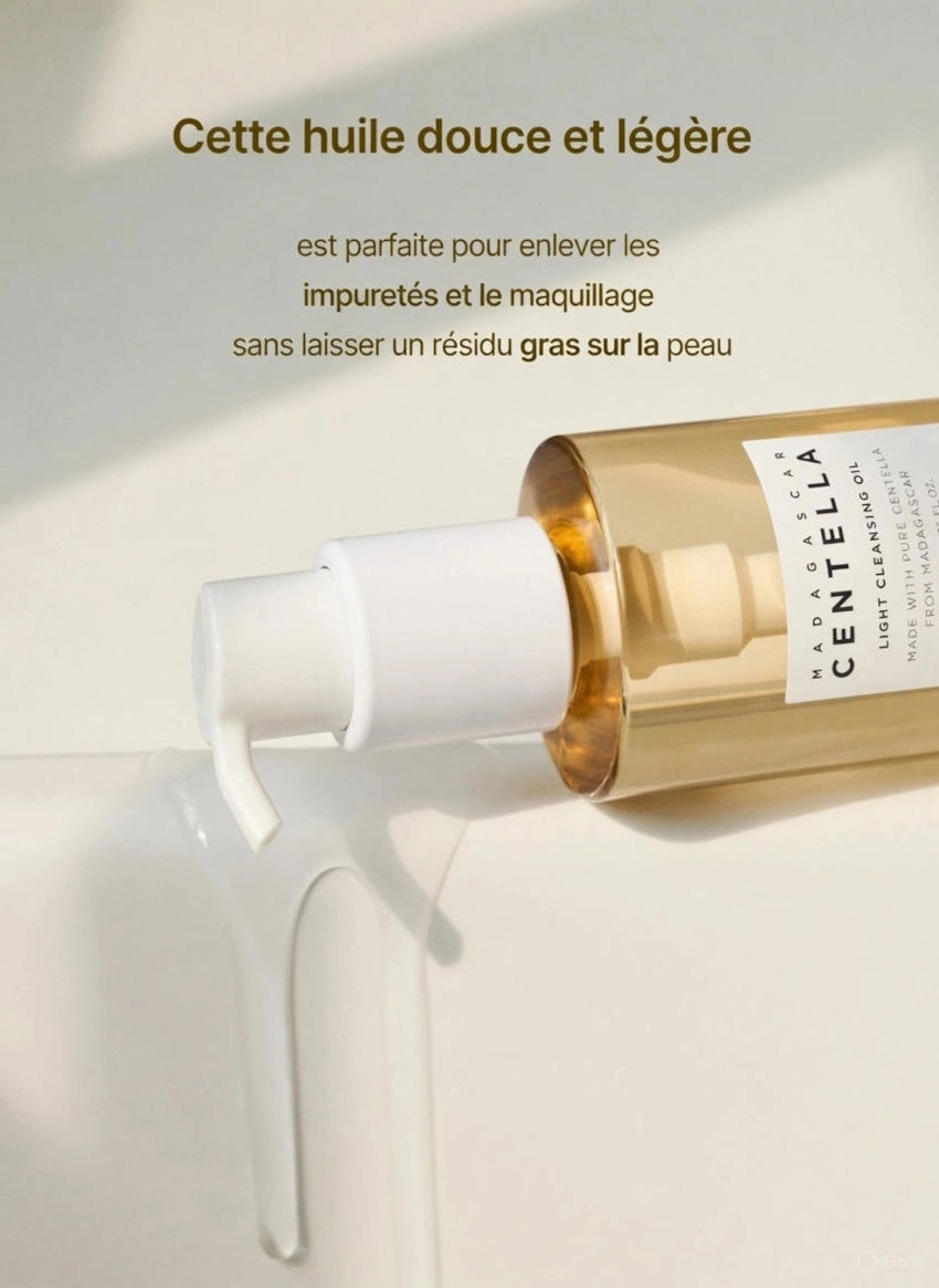 SKIN1004 - Madagascar Centella Light Cleansing Oil | Huile démaquillante ultra-légère 200ml